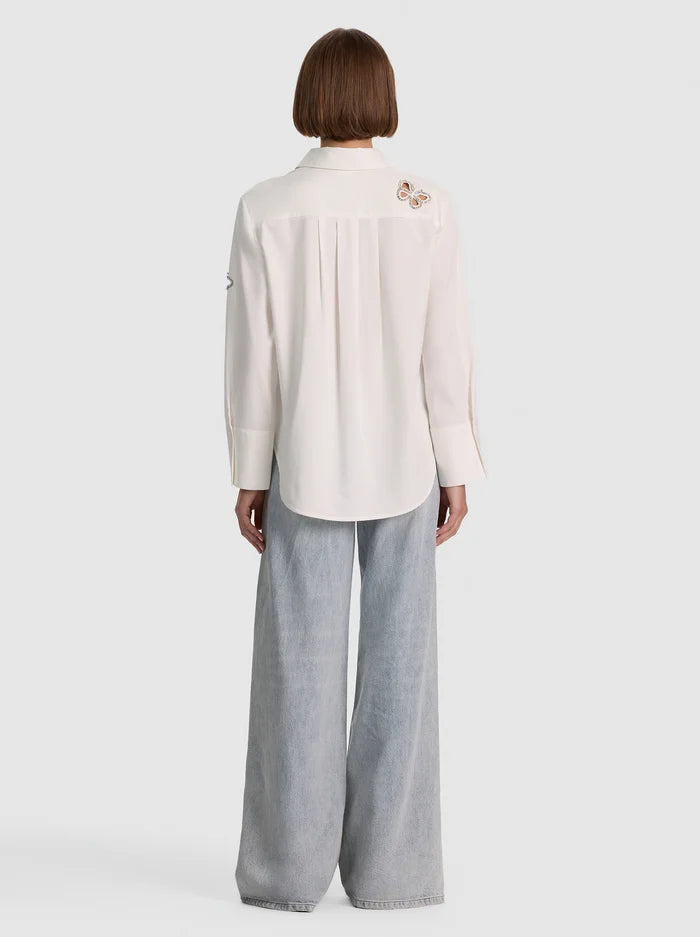 FINELY EMBELL BTDWN W CUTOUTS-ALICE + OLIVIA