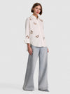 FINELY EMBELL BTDWN W CUTOUTS-ALICE + OLIVIA