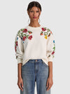 RUSSELL EMBELLISHED CREWNECK SWEATSHIRT-ALICE + OLIVIA