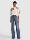 RUSSELL EMBELLISHED CREWNECK SWEATSHIRT-ALICE + OLIVIA