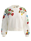 RUSSELL EMBELLISHED CREWNECK SWEATSHIRT-ALICE + OLIVIA