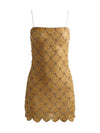 NINA EMBELLISHED MINI DRESS-PALE GOLD-ALICE + OLIVIA