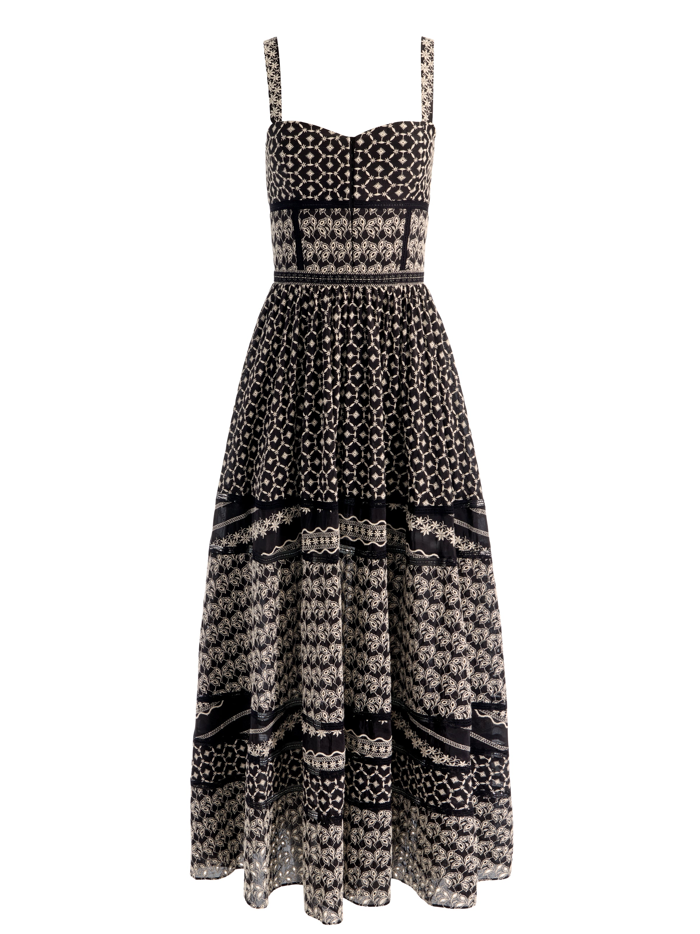 ANYA SOFT SWEETHEART MIDI DRESS-ALICE + OLIVIA