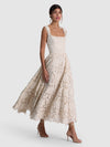 ESMA SQ NK FLARED MIDI DRESS W BELT-ALICE + OLIVIA