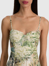 NILA SEAMED CORSET MINI DRESS-TERRAIN LG-ALICE + OLIVIA