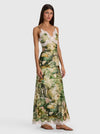 JULIETTA LACE TRIM MIDI SLIP DRESS-ALICE + OLIVIA