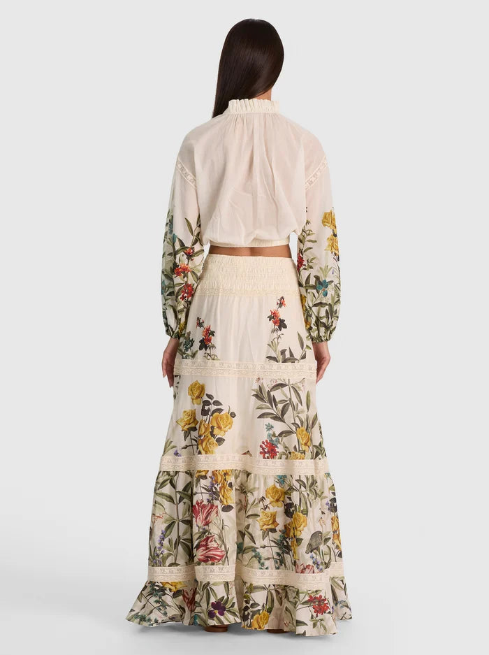 CASSIE CROPPED BLOUSE-ALICE + OLIVIA