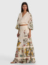 CASSIE CROPPED BLOUSE-ALICE + OLIVIA
