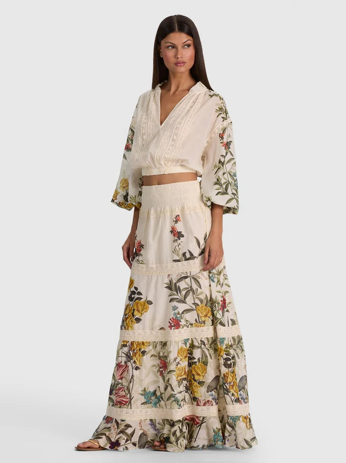 CASSIE CROPPED BLOUSE-ALICE + OLIVIA