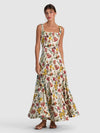 POLLY SEAMED TIE WAIST FLARED ANKLE LENGTH DRESS-ALICE + OLIVIA