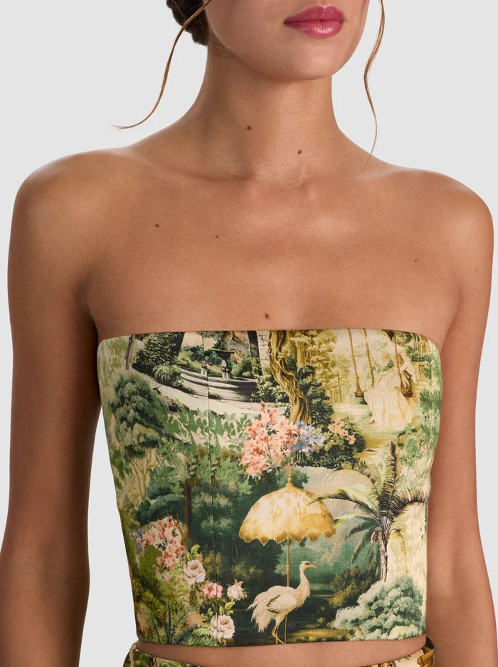 CERESI SMCKED BK BANDEAU TOP-ALICE + OLIVIA