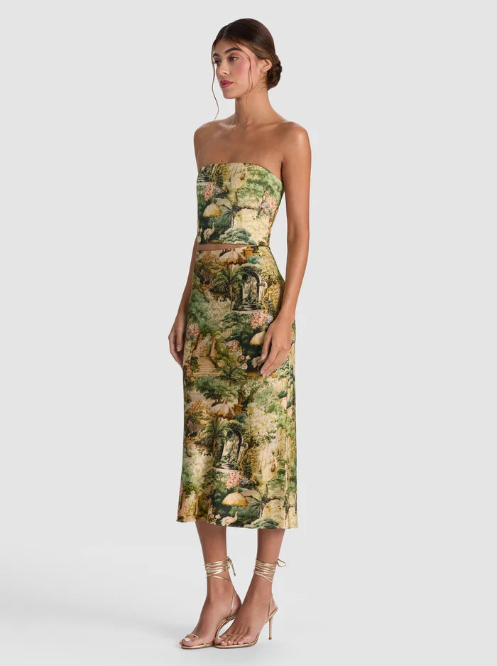 CERESI SMCKED BK BANDEAU TOP-ALICE + OLIVIA