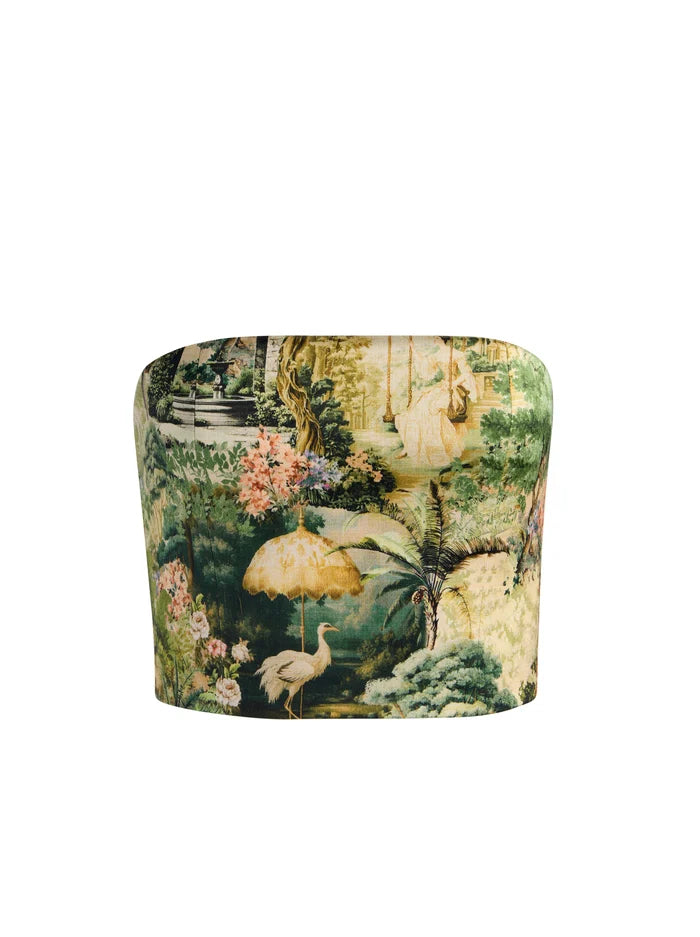 CERESI SMCKED BK BANDEAU TOP-ALICE + OLIVIA