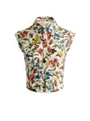 KIM PANELED CORSET FITTED TOP-DESERT SPRIGS VANILLA-ALICE + OLIVIA