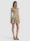 KIM CORSET SHIRT DRESS-DESERT SPRIGS VANILLA-ALICE + OLIVIA