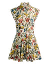 KIM CORSET SHIRT DRESS-DESERT SPRIGS VANILLA-ALICE + OLIVIA
