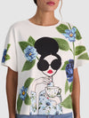EVAN STACEFACE OVERSIZED TEE-ALICE + OLIVIA
