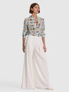 WILLA STACEFACE SILK BLOUSE-ALICE + OLIVIA