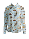 WILLA STACEFACE SILK BLOUSE-ALICE + OLIVIA