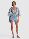 MCLAINE LONG SLEEVE BLOUSE-FLY AWAY-ALICE + OLIVIA