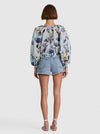 MCLAINE LONG SLEEVE BLOUSE-FLY AWAY-ALICE + OLIVIA