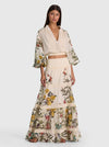 STEVIE DROP WAIST MAXI SKIRT-DESERT SPRIGS VANILLA-ALICE + OLIVIA