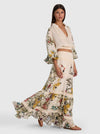 STEVIE DROP WAIST MAXI SKIRT-DESERT SPRIGS VANILLA-ALICE + OLIVIA