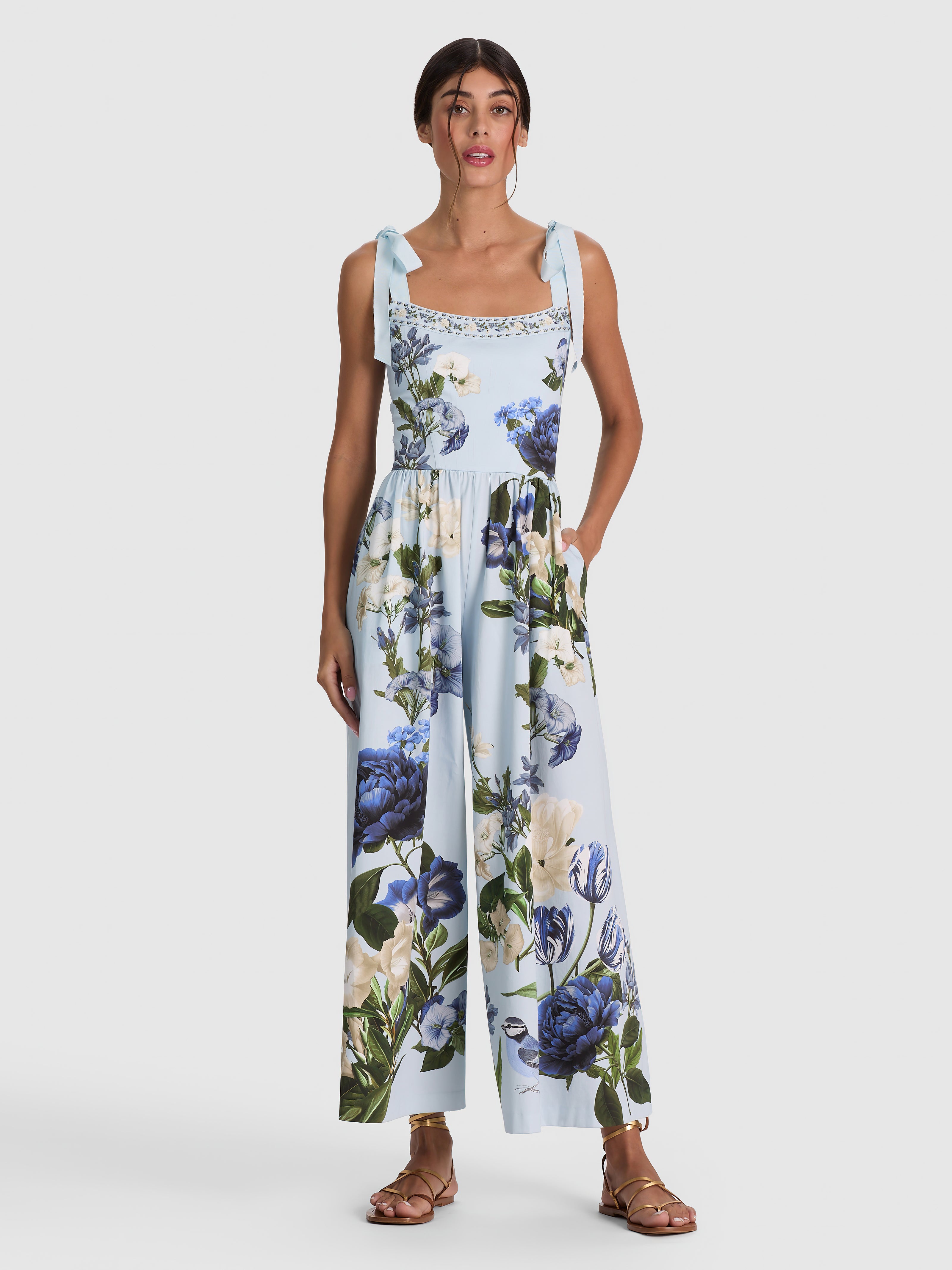 ROSALEE WIDE LEG JUMPSUIT-ALICE + OLIVIA