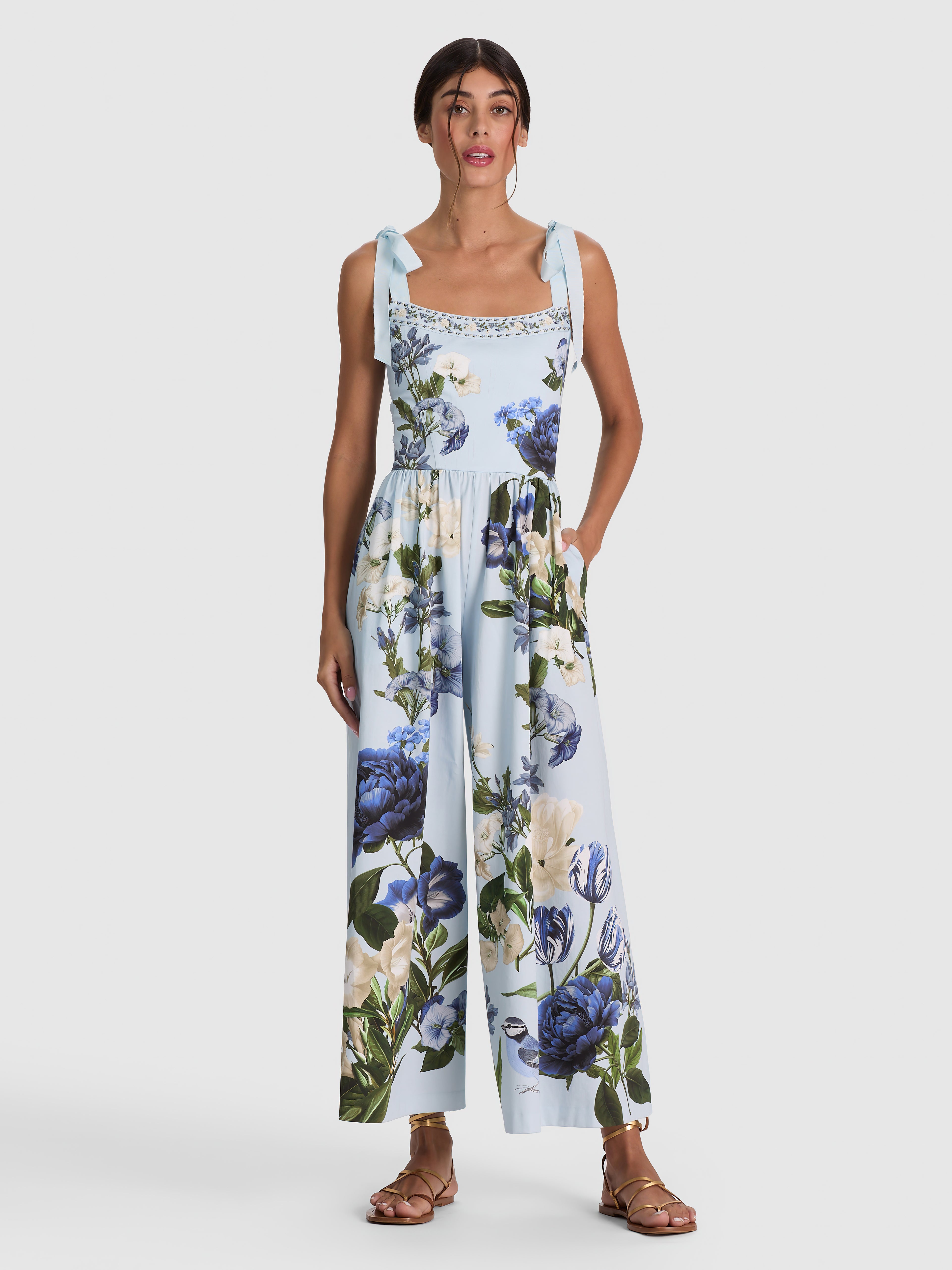 ROSALEE WIDE LEG JUMPSUIT-ALICE + OLIVIA