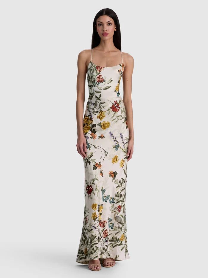 MONTANA COWL STRAPY BK MAXI DRESS-ALICE + OLIVIA