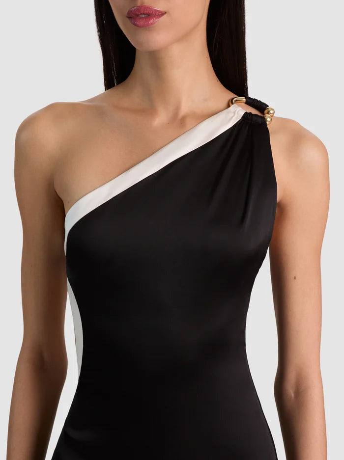 GWENDOLYN CUTOUT MAXI DRESS-BLACK/OFF WHITE-ALICE + OLIVIA