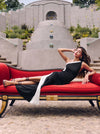 GWENDOLYN CUTOUT MAXI DRESS-BLACK/OFF WHITE-ALICE + OLIVIA