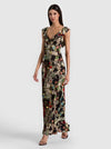GEMMA BTN FT RUFFLE MAXI DRESS-FREE SPIRIT-ALICE + OLIVIA