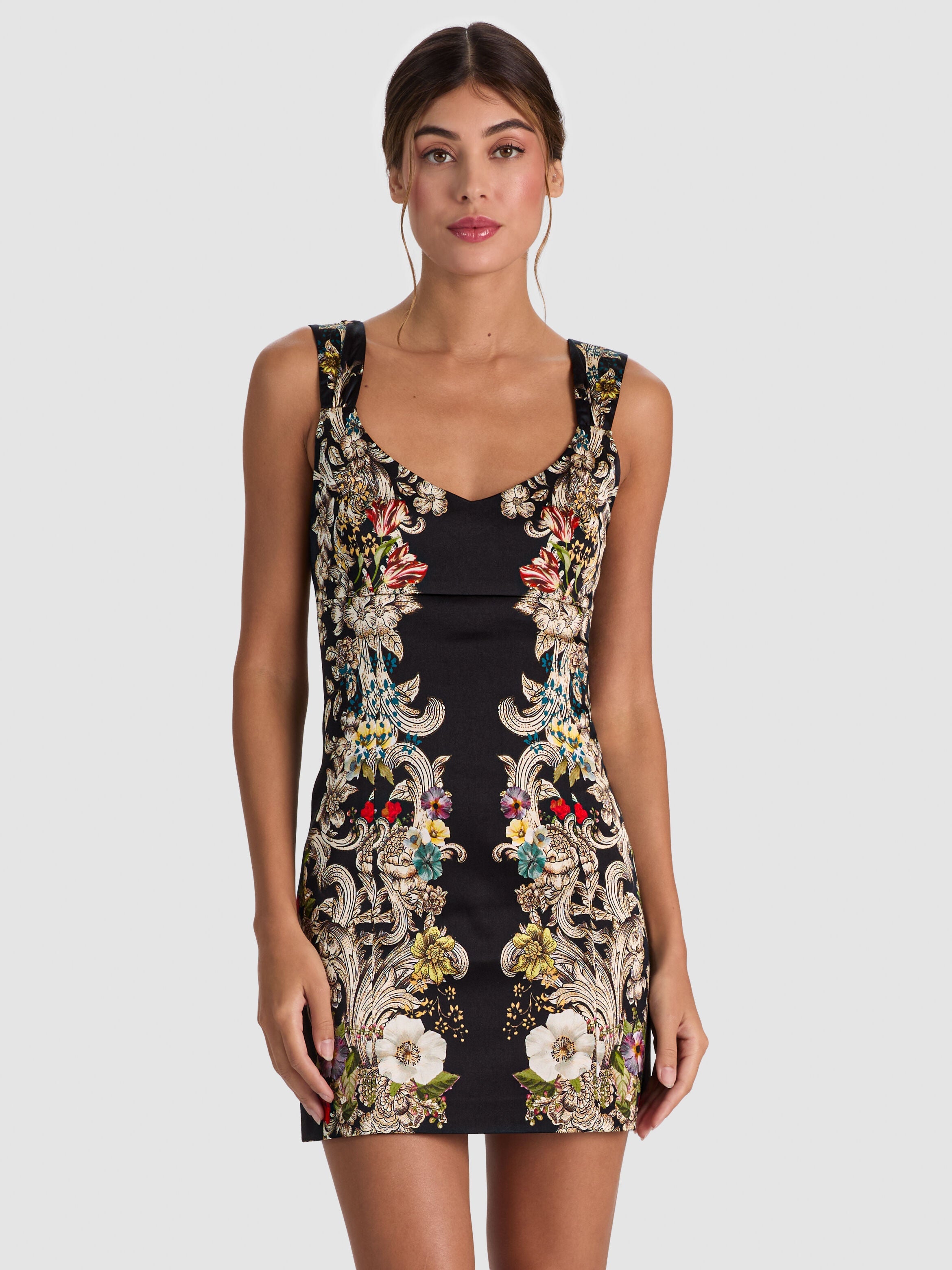 RENEE FITTED MINI DRESS-ALICE + OLIVIA