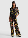 DYLAN LINEN PANT-DESERT SPRIGS BLACK-ALICE + OLIVIA