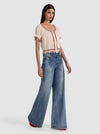 MCLAINE PUFF SLEEVE BLOUSE-ORCHARD GLOW-ALICE + OLIVIA