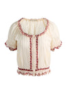 MCLAINE PUFF SLEEVE BLOUSE-ORCHARD GLOW-ALICE + OLIVIA