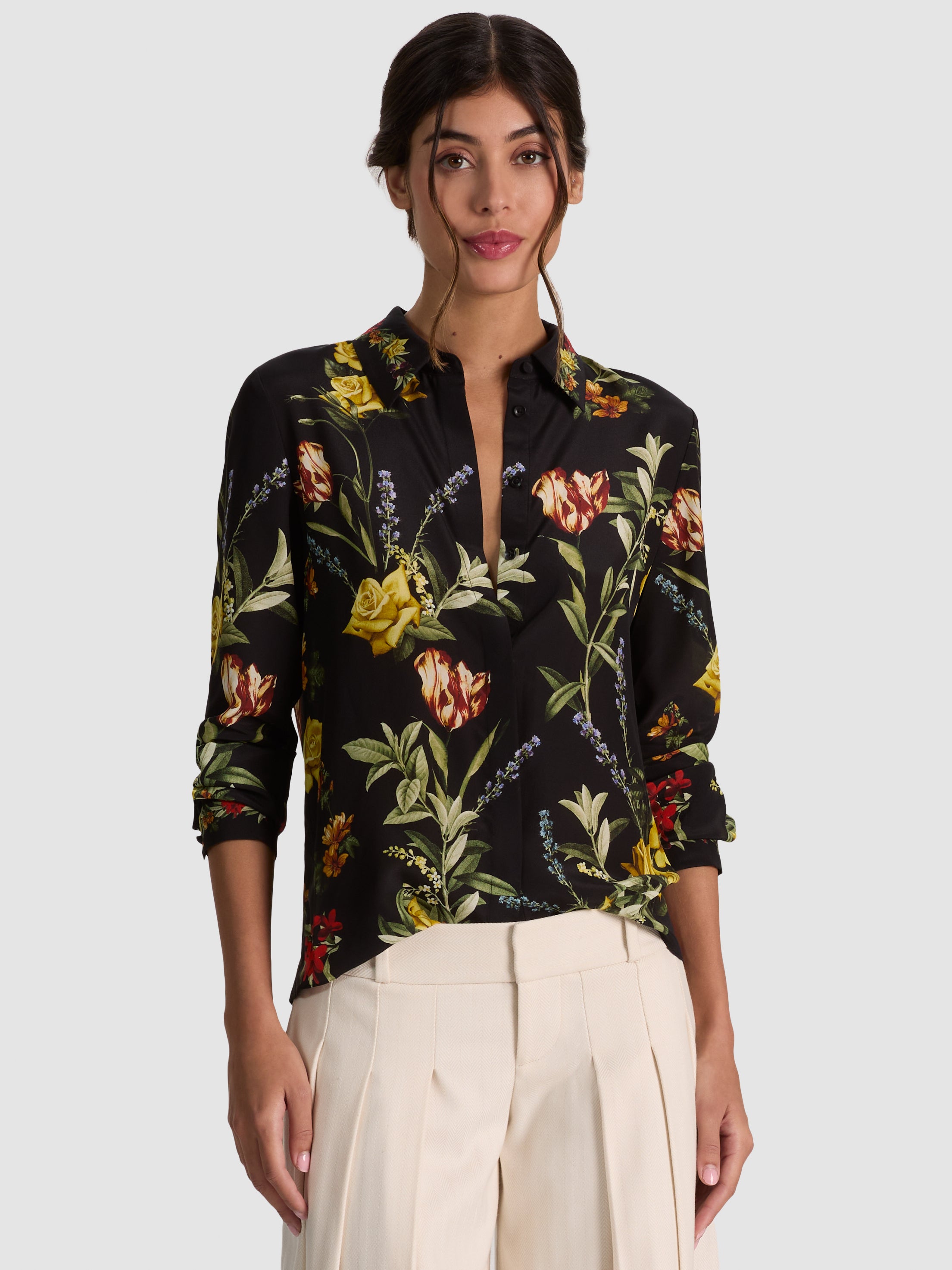 WILLA SILK BLOUSE-ALICE + OLIVIA