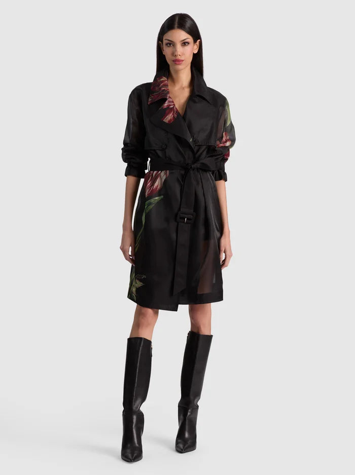 SILVIA SHEER COMBO TRENCH-ALICE + OLIVIA