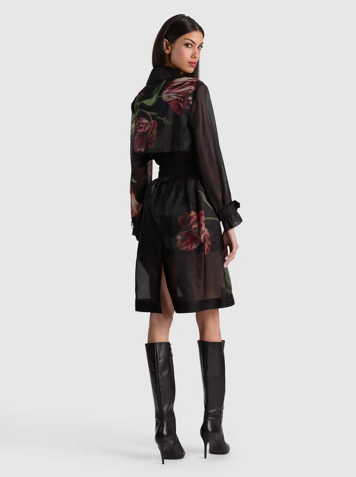SILVIA SHEER COMBO TRENCH-ALICE + OLIVIA