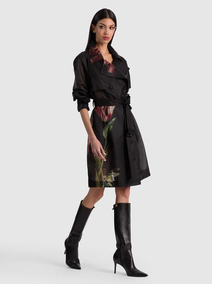 SILVIA SHEER COMBO TRENCH-ALICE + OLIVIA