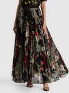 KATZ ASYMM PLTD MAXI SKIRT-ALICE + OLIVIA