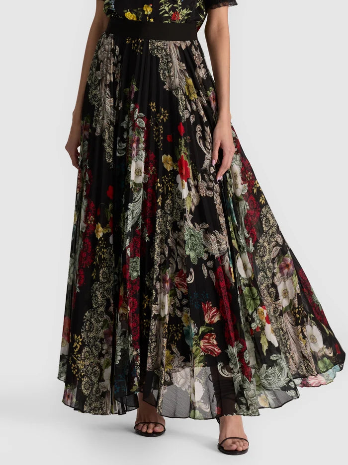 KATZ ASYMM PLTD MAXI SKIRT-ALICE + OLIVIA