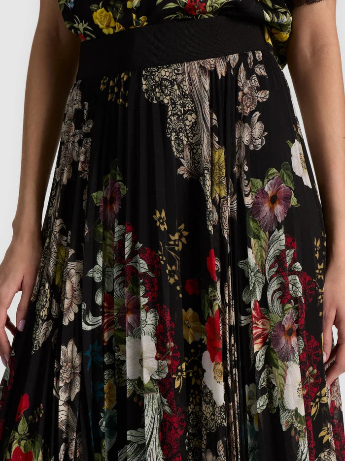 KATZ ASYMM PLTD MAXI SKIRT-ALICE + OLIVIA