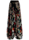 KATZ ASYMM PLTD MAXI SKIRT-ALICE + OLIVIA