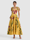 ORIANA TIE STRAP DROP WAIST FULL MIDI DRESS-ALICE + OLIVIA