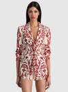 MACEY NOTCH COLLAR FITTED BLAZER-WINDING ROAD-ALICE + OLIVIA