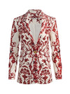 MACEY NOTCH COLLAR FITTED BLAZER-WINDING ROAD-ALICE + OLIVIA
