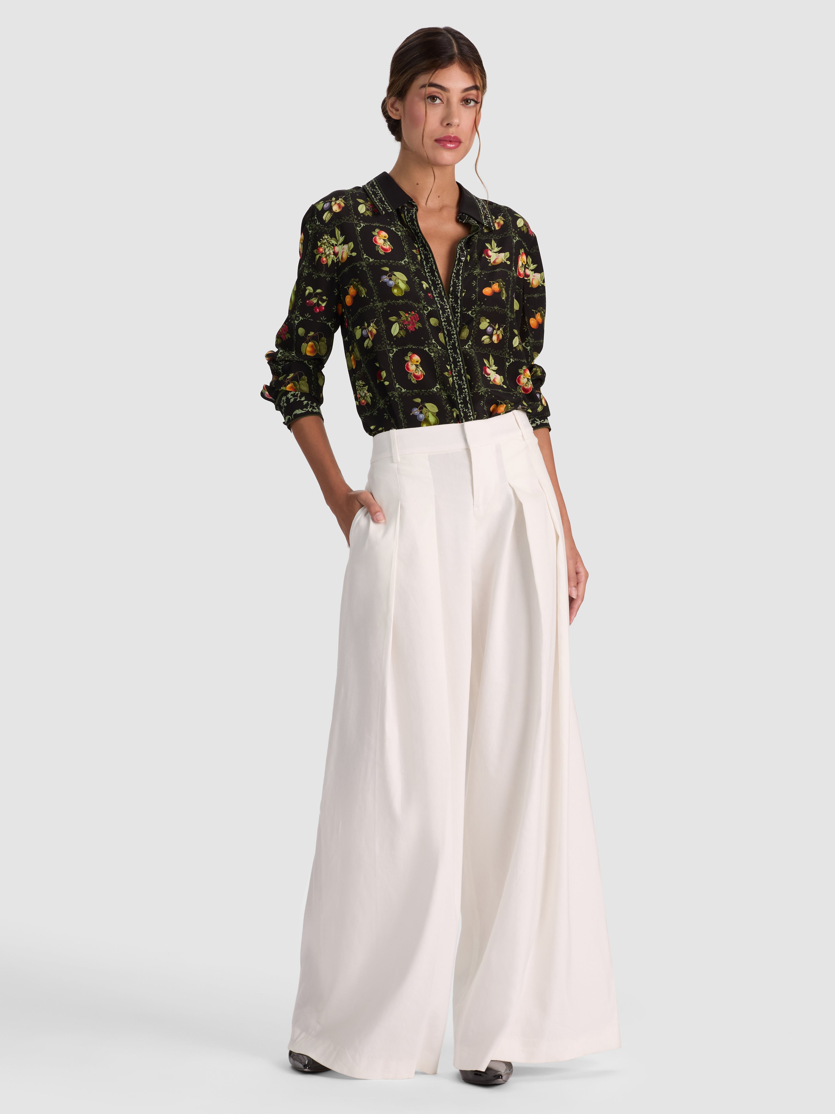 WILLA SILK BLOUSE-ALICE + OLIVIA