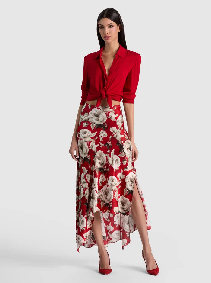 ROSA ASSYM MIDI SLIP SKIRT-ALICE + OLIVIA